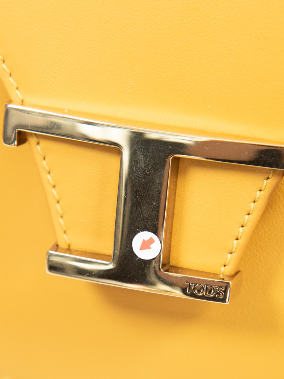 Tod's Mustard Leather T Timeless Bag & Keychain Tod's Mustard Leather T Timeless Bag & Keychain