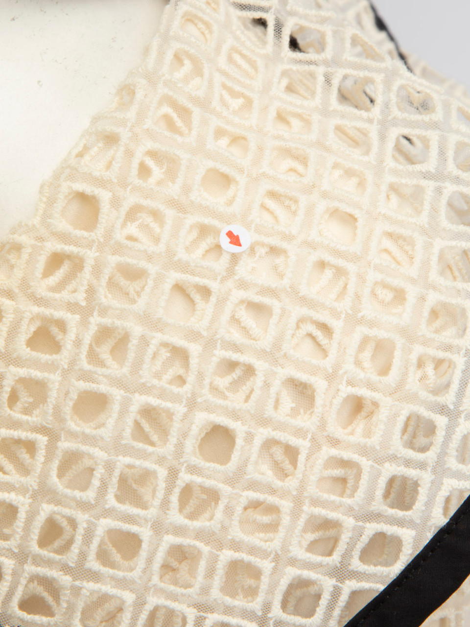 Self-Portrait Ecru Square Lace Midi Dress Self-Portrait Ecru Square Lace Midi Dress