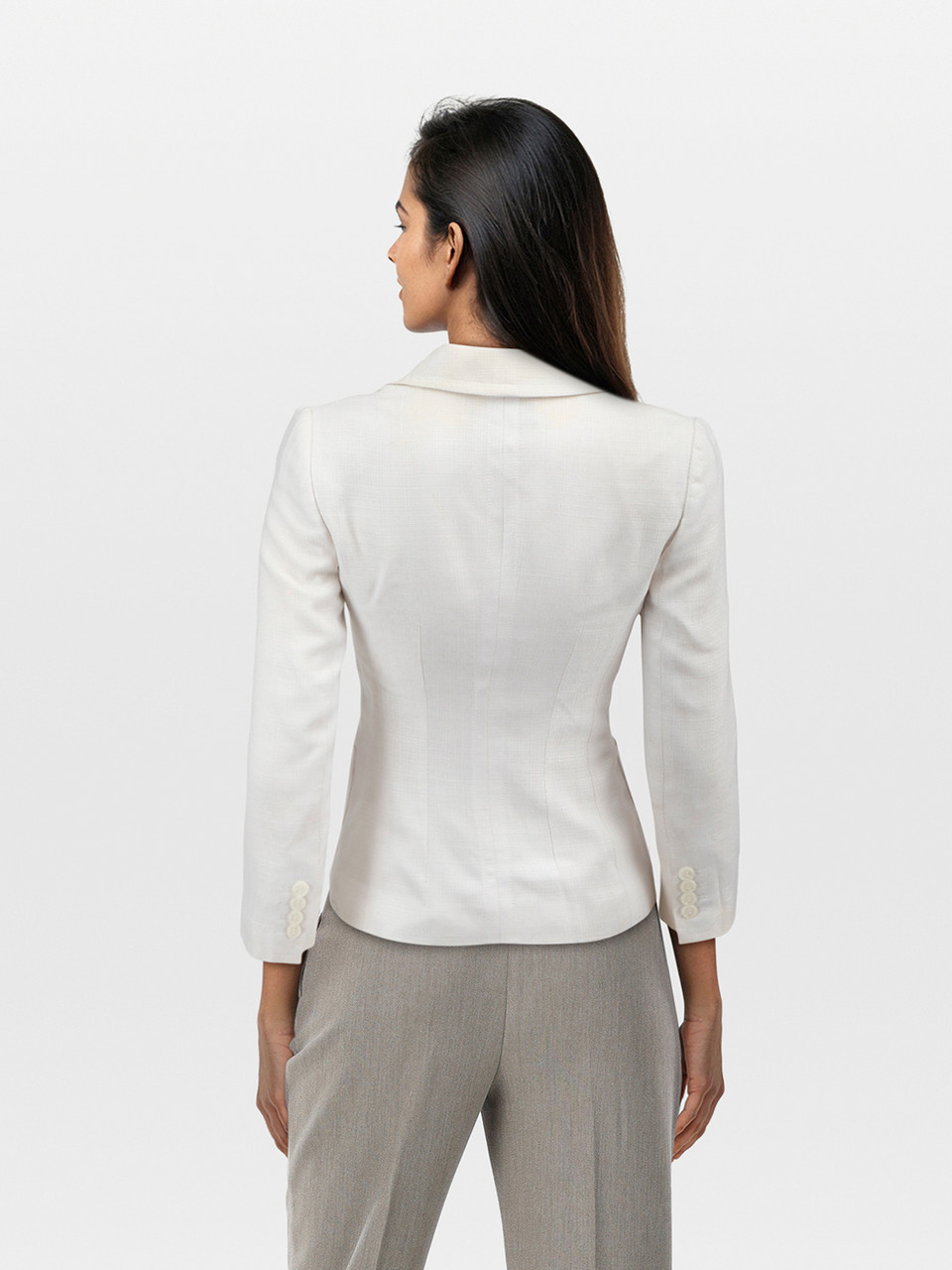 Dolce & Gabbana White Single Breasted Jacket Dolce & Gabbana White Single Breasted Jacket