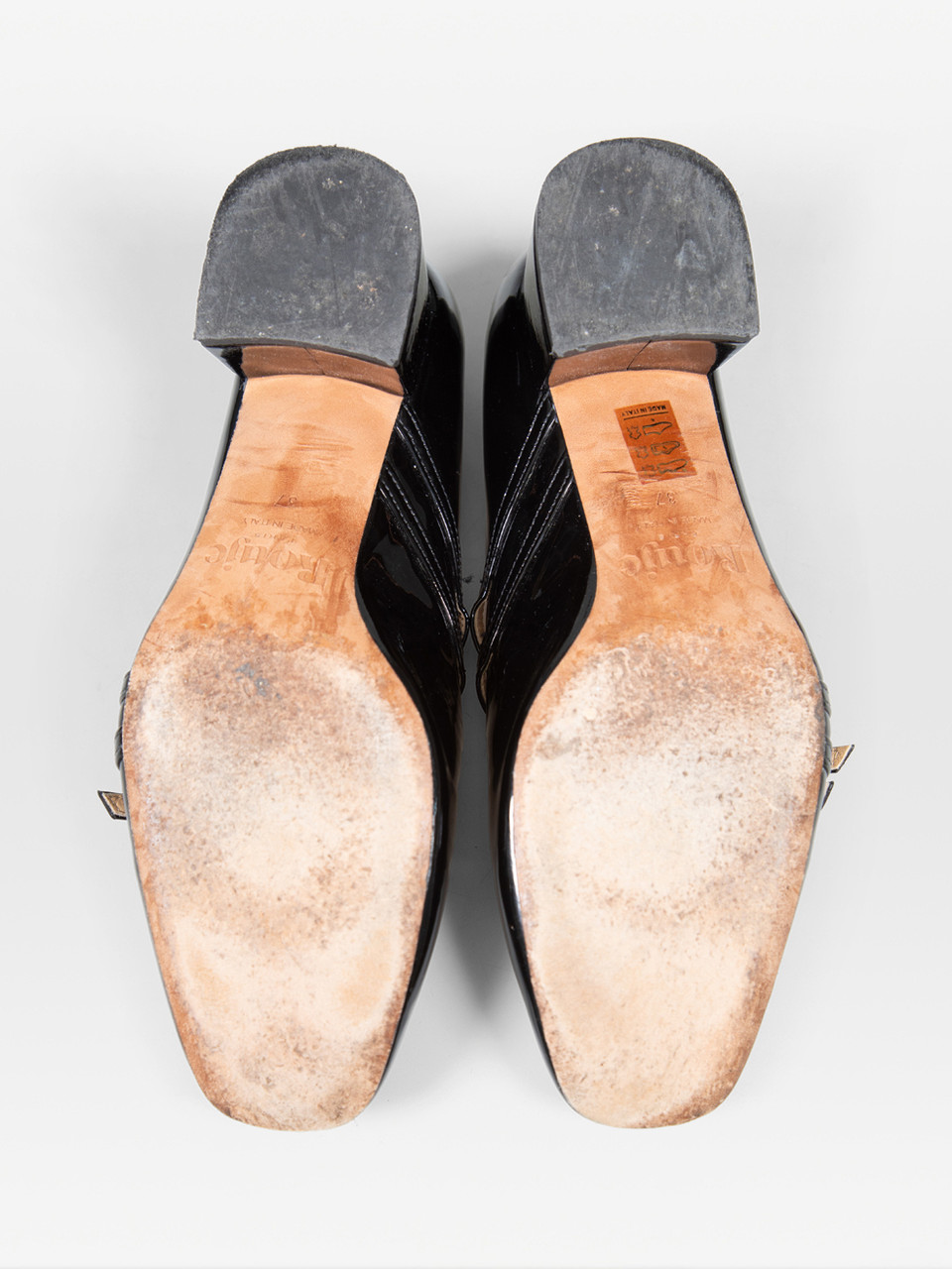 Rouje Black Patent Mary Jane Pumps