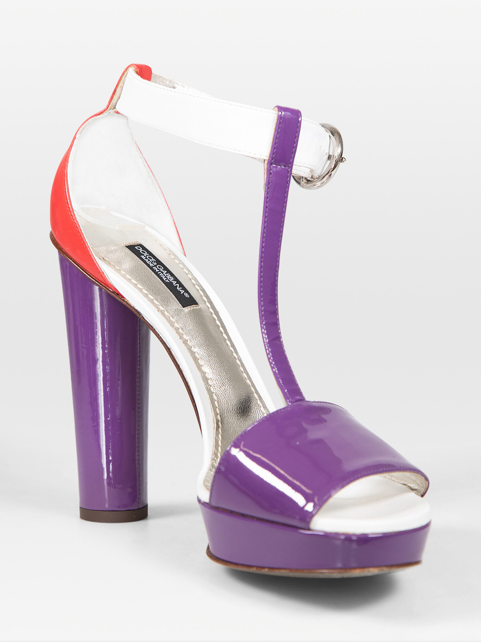 Dolce & Gabbana Patent T-Bar Sandals