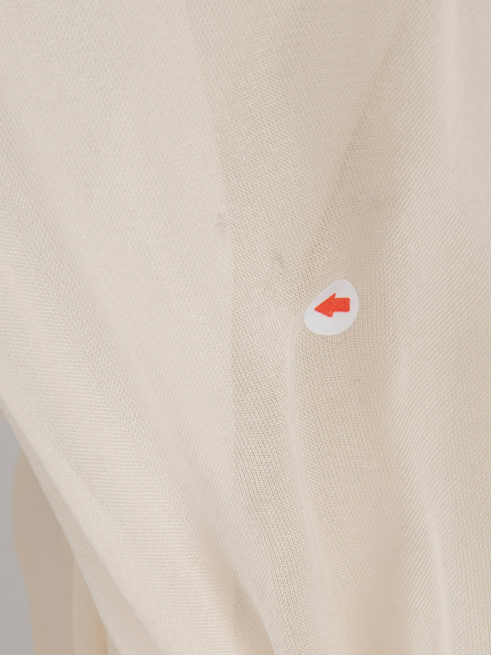 Alice + Olivia Ecru Silk Sheer Ruffled Blouse Alice + Olivia Ecru Silk Sheer Ruffled Blouse