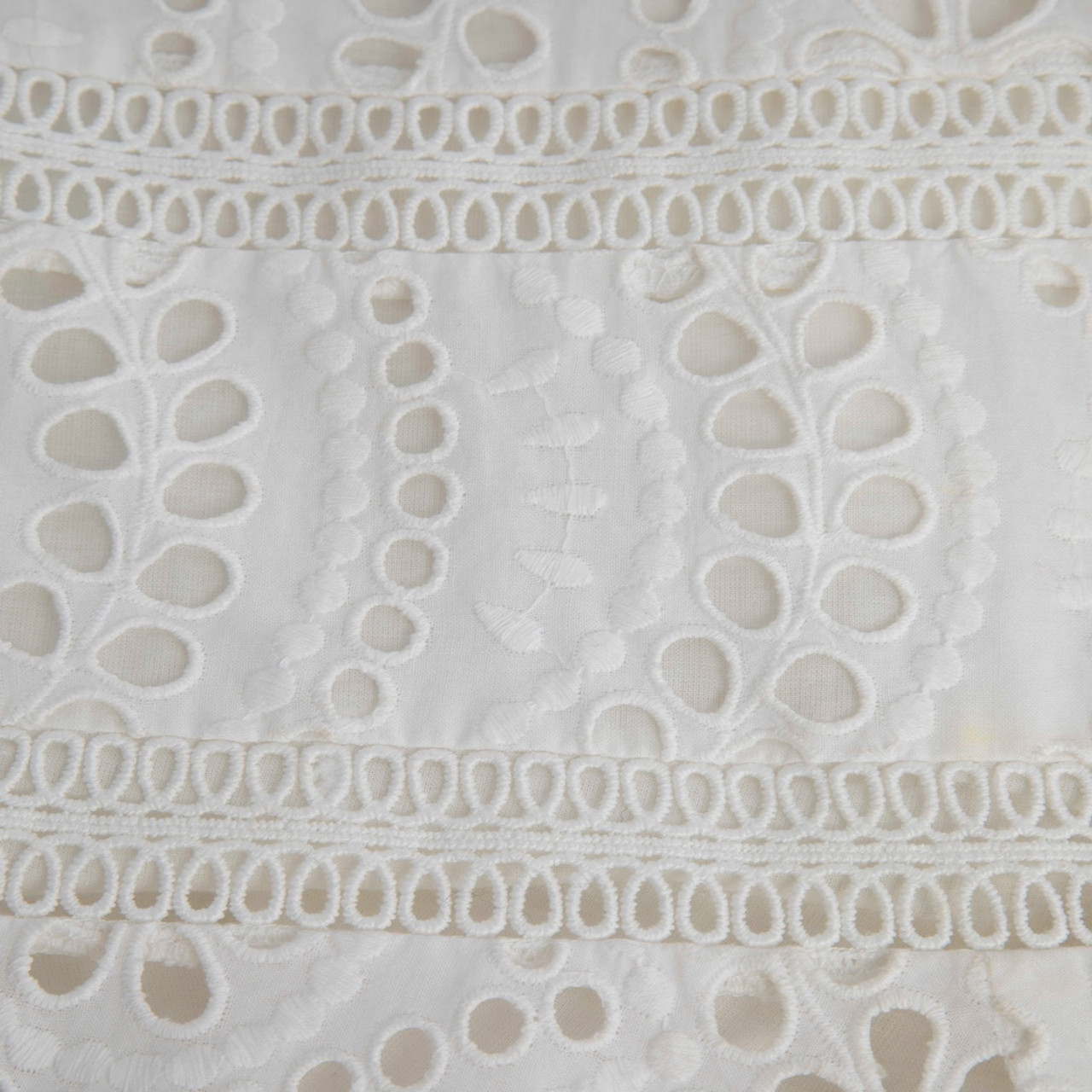 Zimmermann White Midi Broderie Dress Zimmermann White Midi Broderie Dress