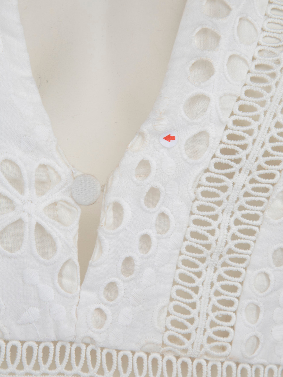 Zimmermann White Midi Broderie Dress Zimmermann White Midi Broderie Dress