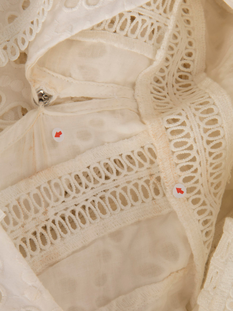 Zimmermann White Midi Broderie Dress Zimmermann White Midi Broderie Dress