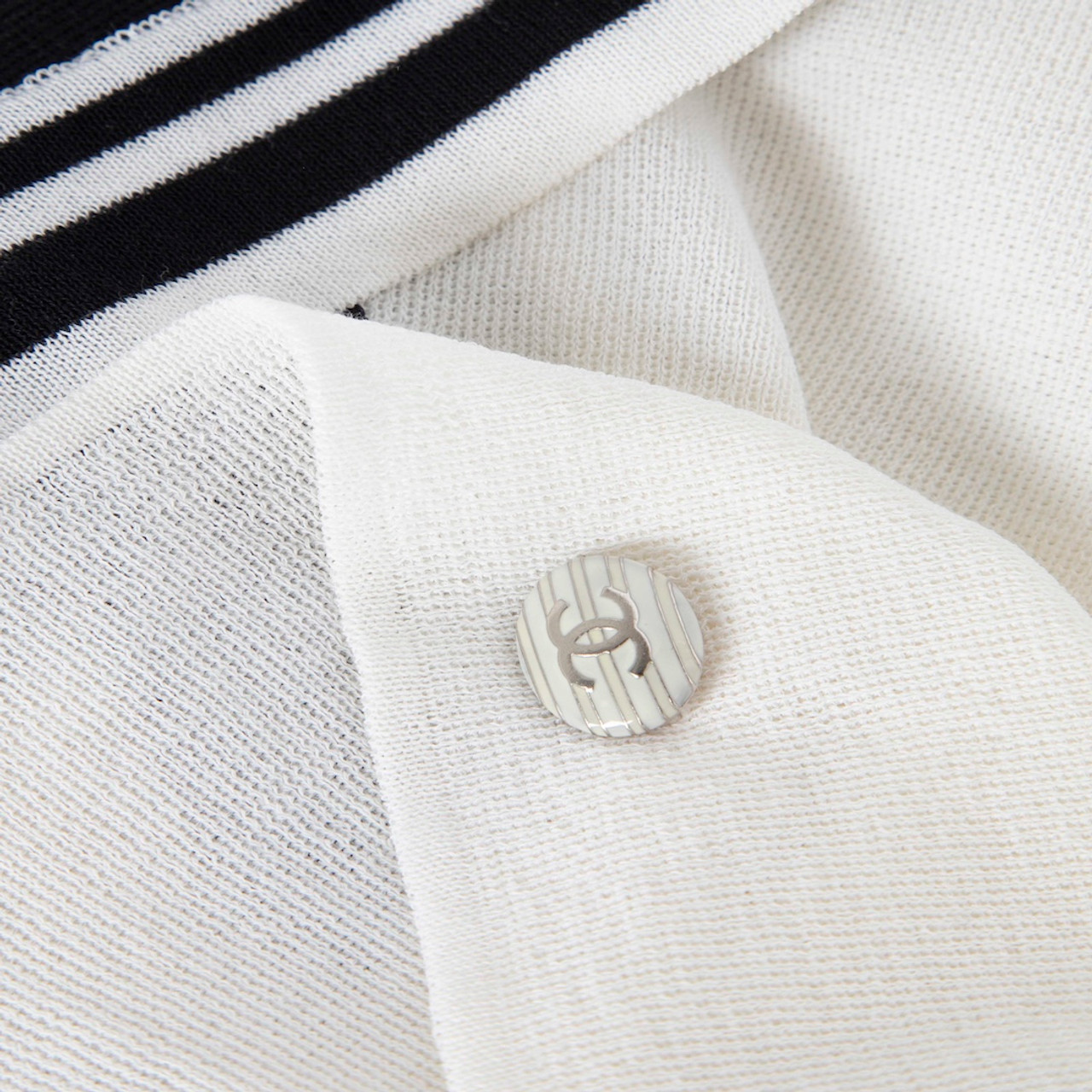 Chanel 2010 Sailor Collar Knit Top Chanel 2010 Sailor Collar Knit Top