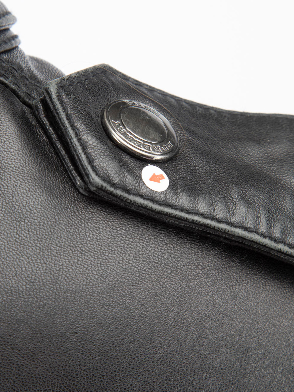 Burberry Black Leather Double Breasted Jacket