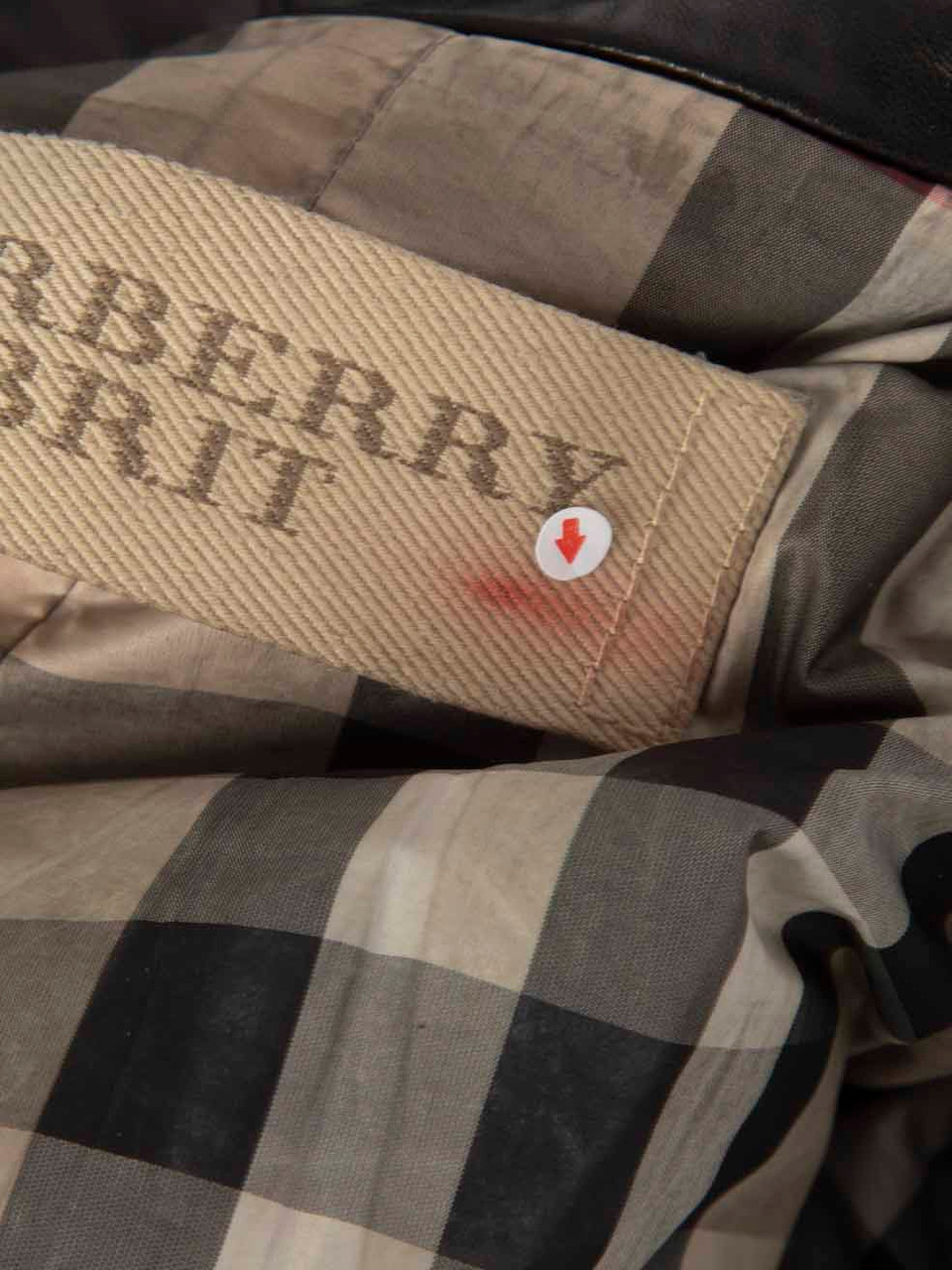 Burberry Black Leather Double Breasted Jacket