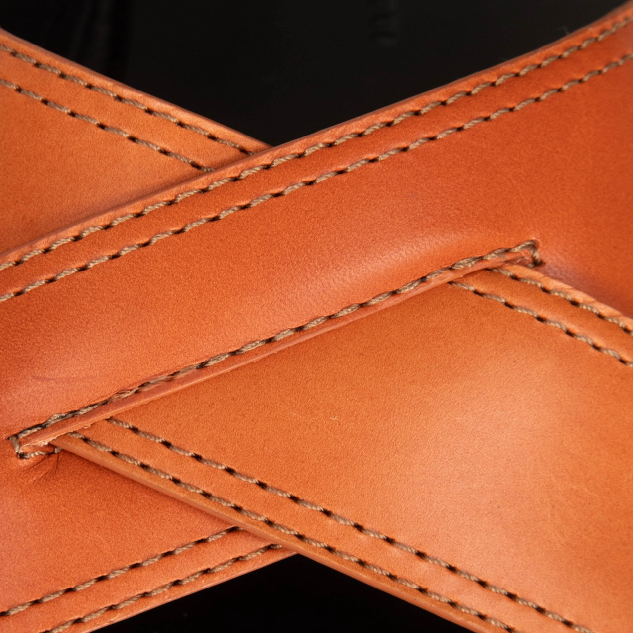 Giuseppe Zanotti Orange Leather Flavio Sandals