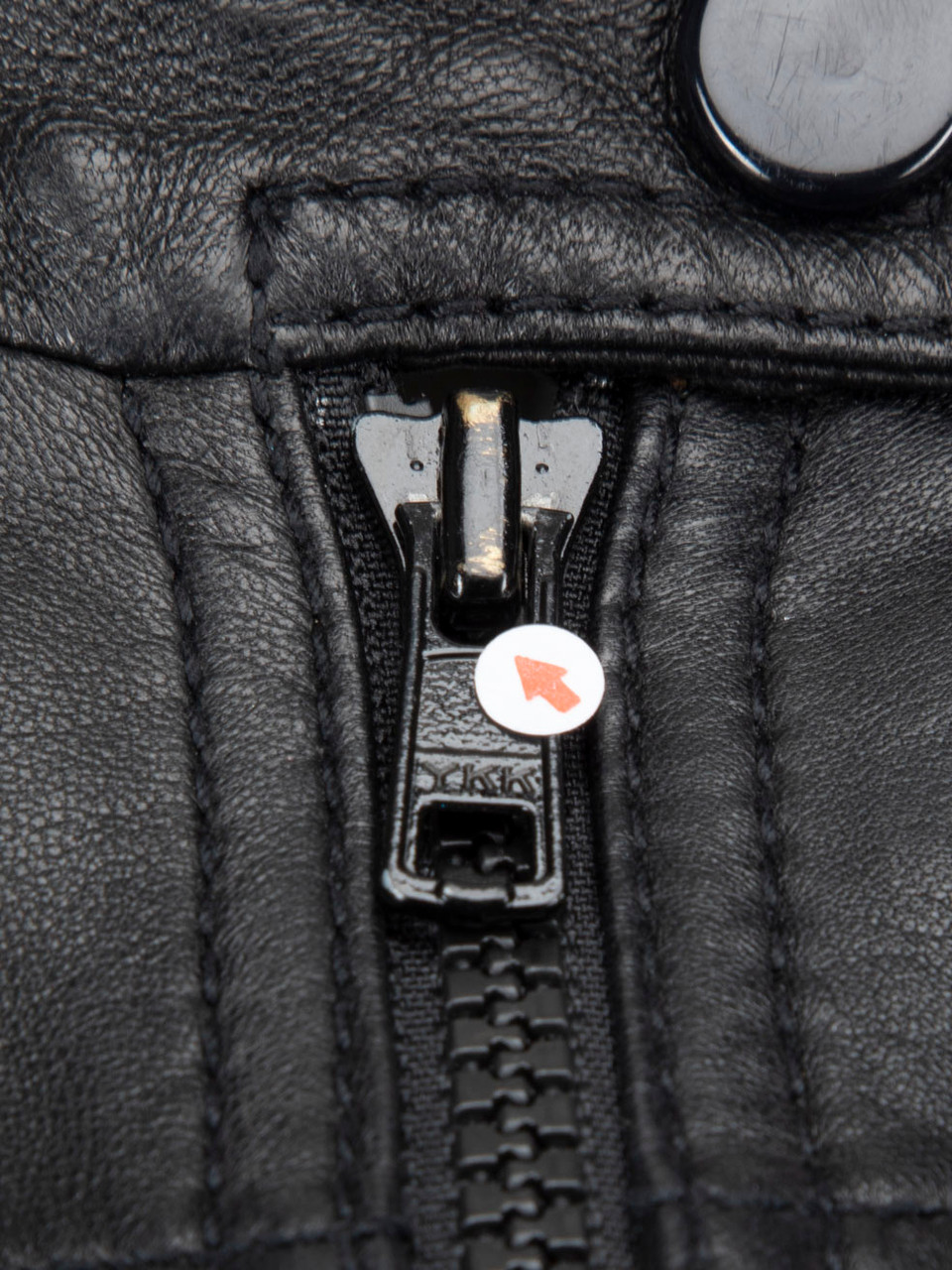 Joseph Black Leather Zip Jacket