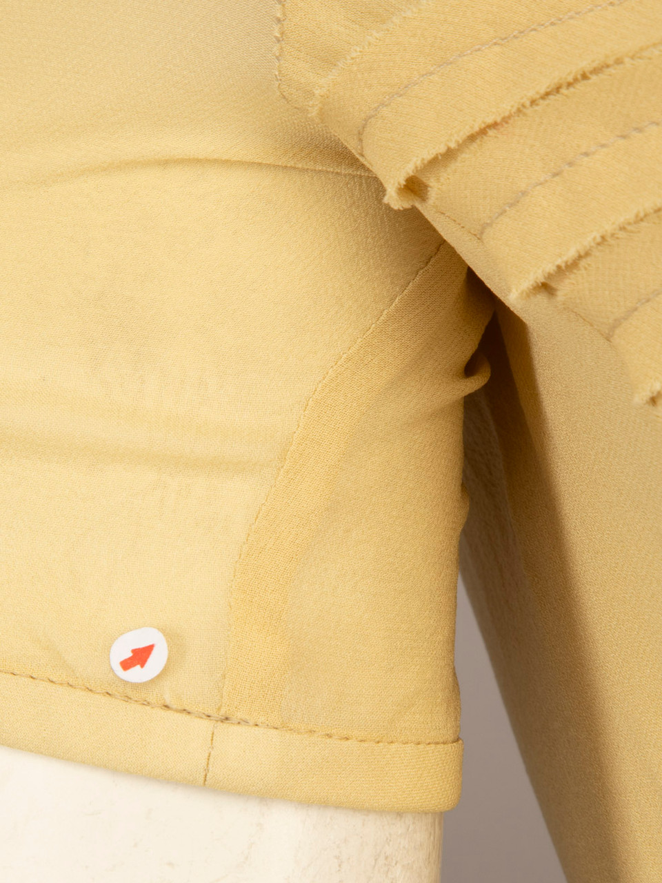 Burberry Yellow Panelled Short Sleeve Dress