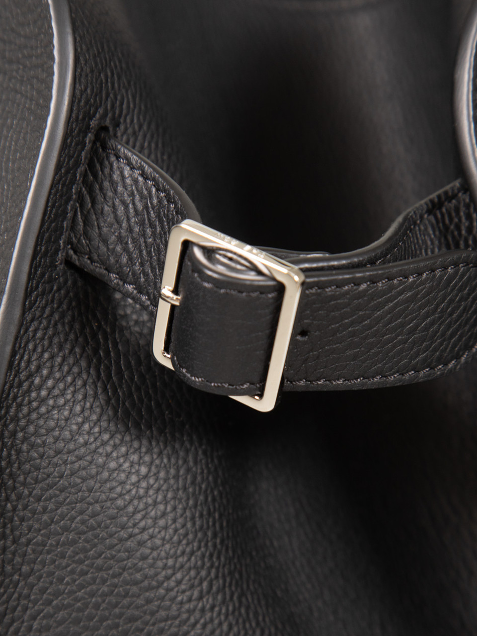 The Row Black Leather Margaux Handbag
