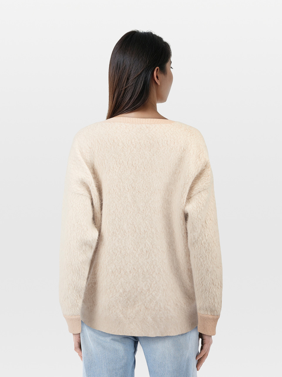 Chloé Ecru Angora Knit Jumper