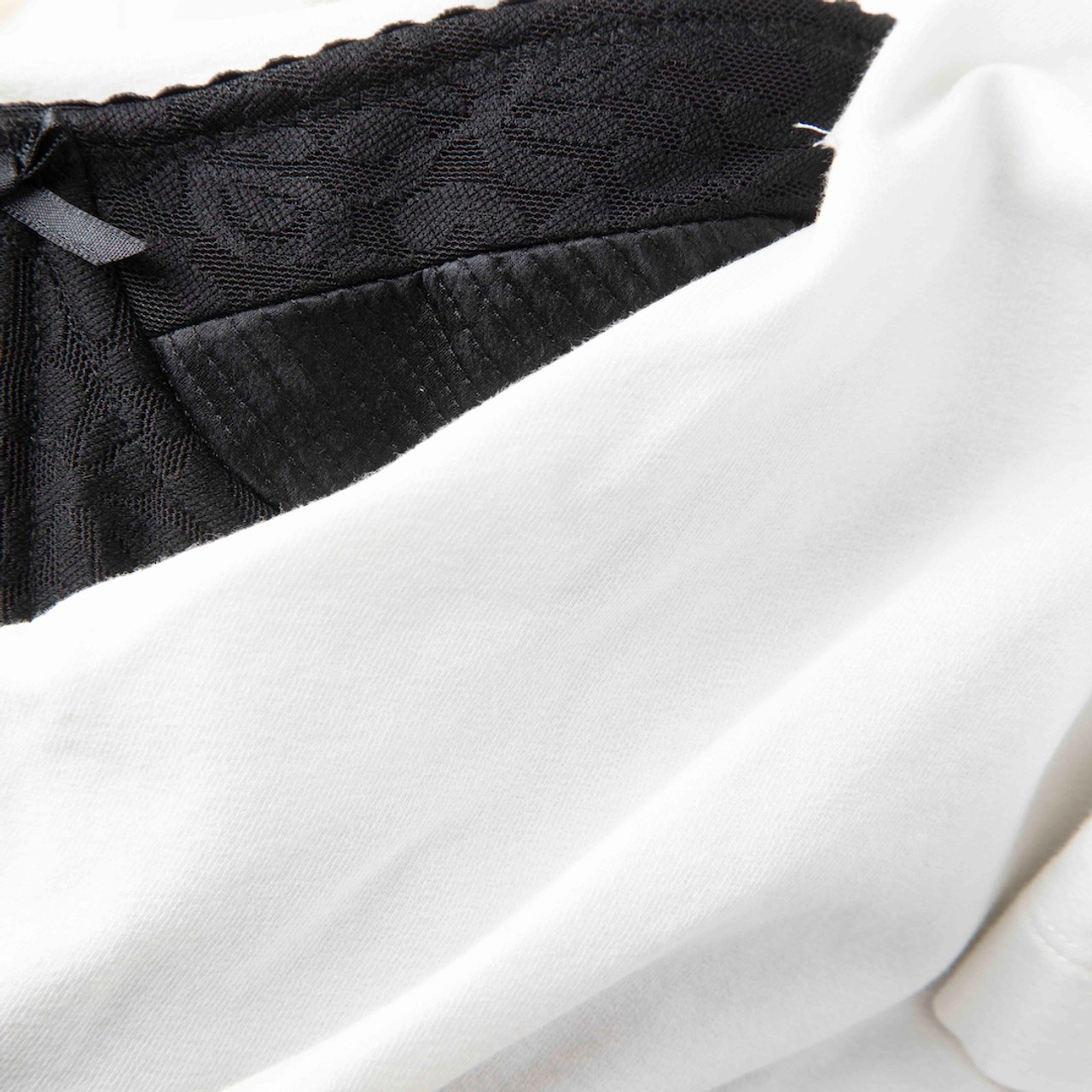 Alexander Wang Black & White Corset Drape Top
