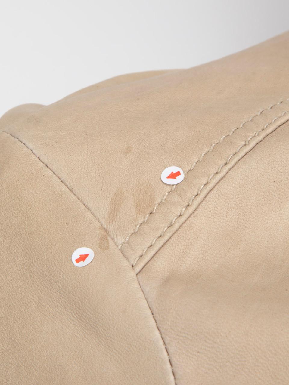 Dolce & Gabbana Beige Leather Zip Biker Jacket