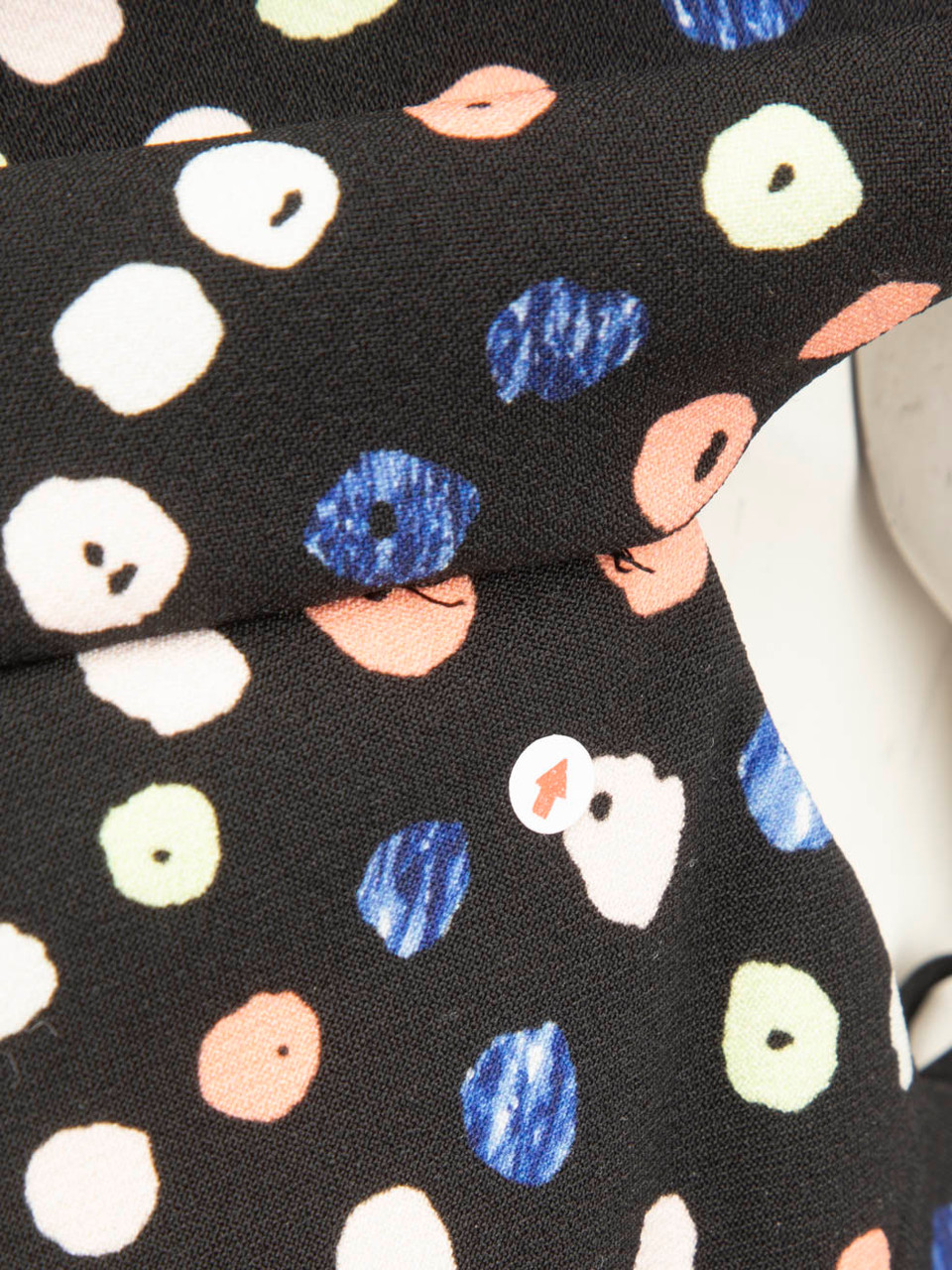 Peter Pilotto Polkadot Cut Out Shoulder Midi Dress