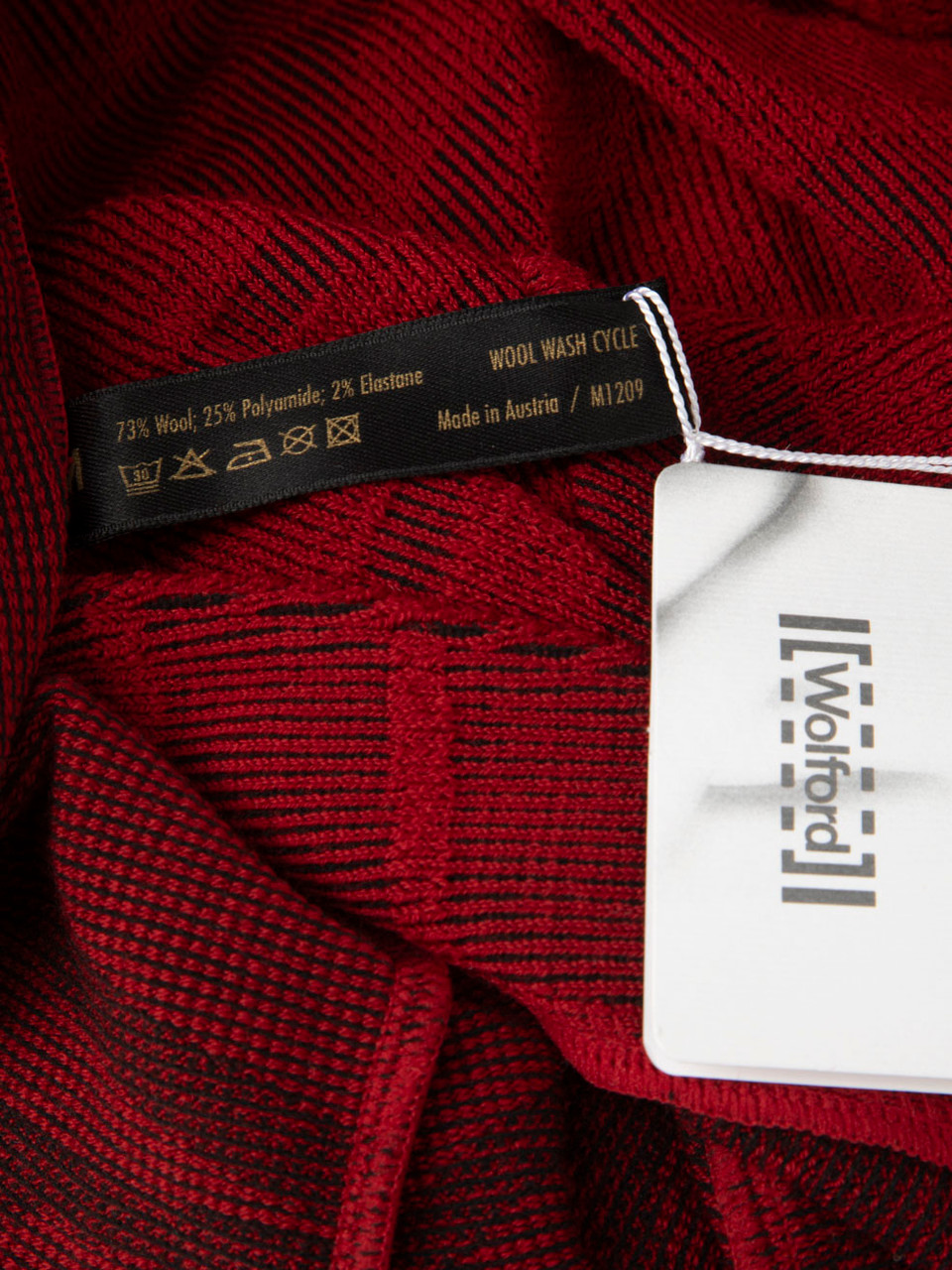 Wolford Wolford x Zac Posen Red Wool Wrap Knit Top