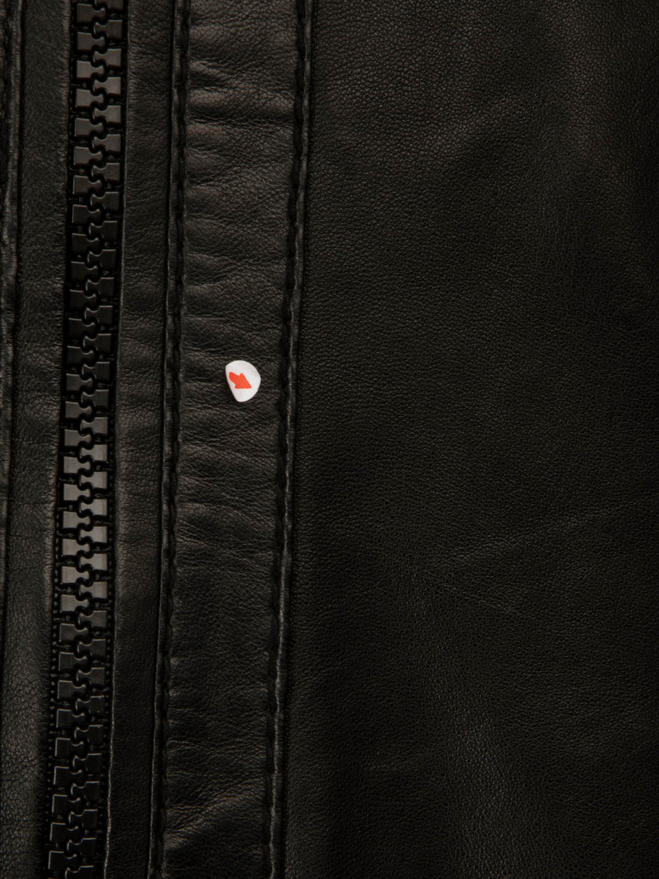 Dolce & Gabbana Black Leather Striped Bomber Jacket