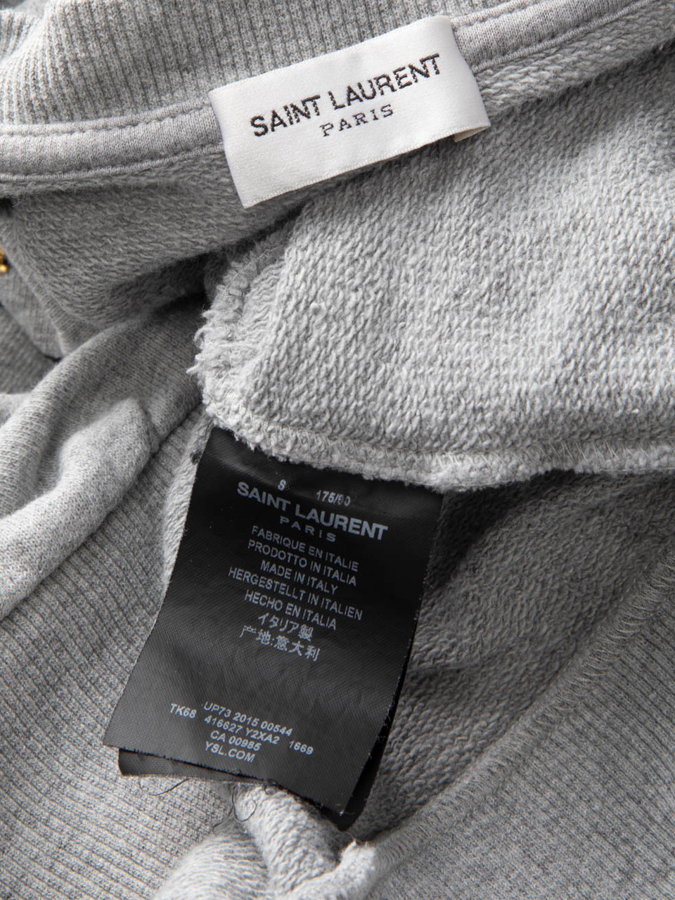 Saint Laurent Grey Embroidered Jumper