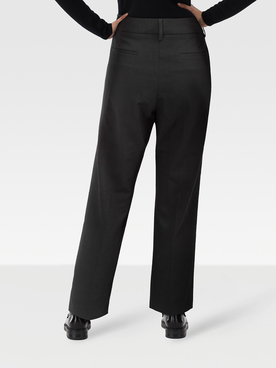 Valentino Garavani Red Valentino Black Straight Fit Trousers