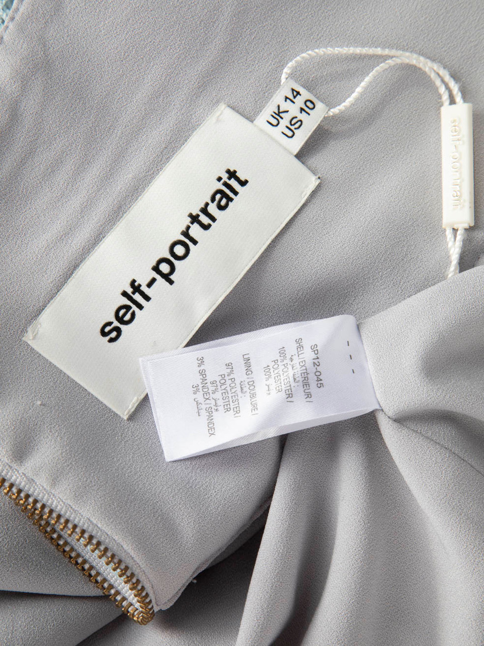 Self-Portrait Blue Mini Lace Dress