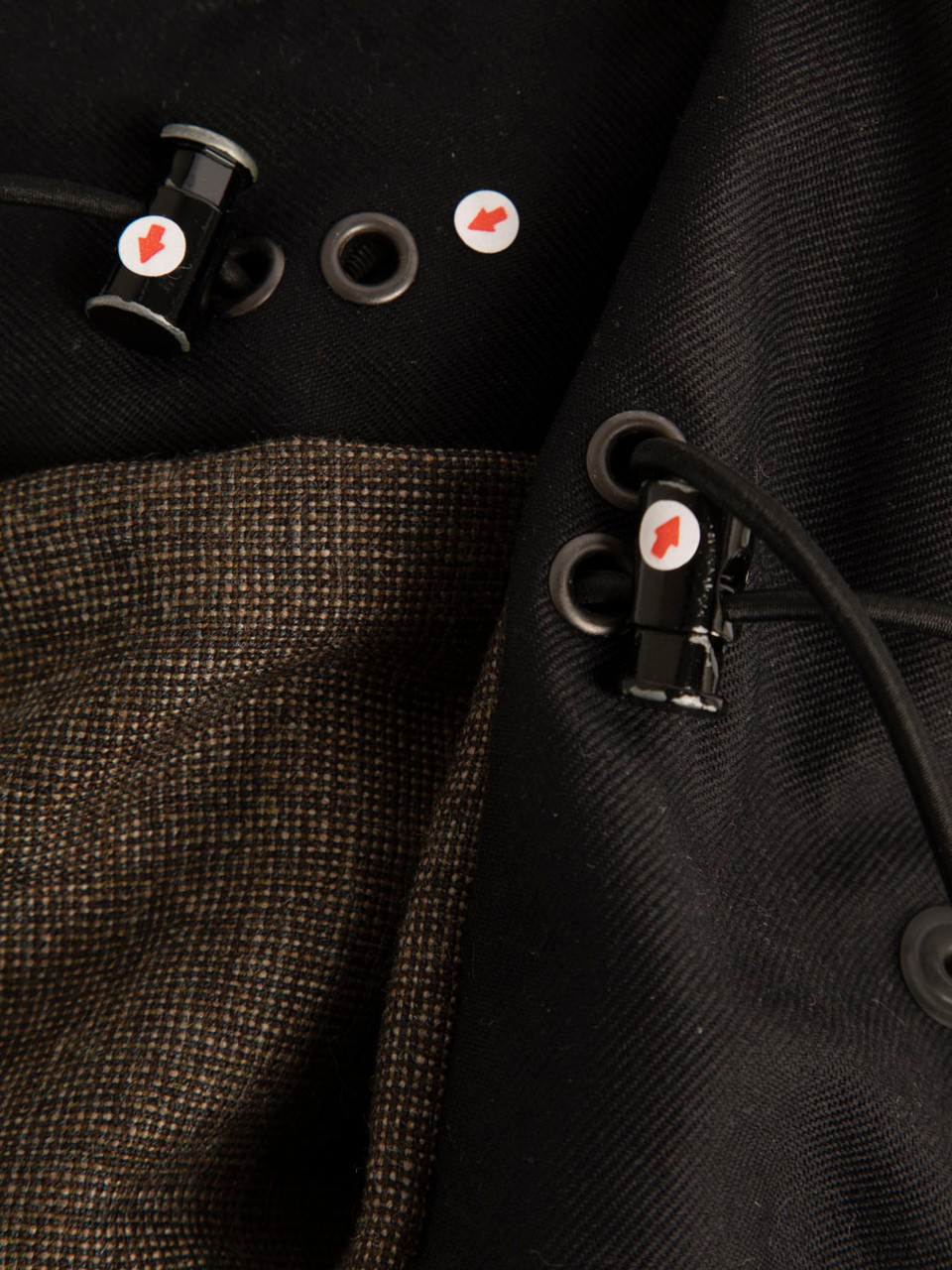 Saint Laurent Black Collapsible Hood Jacket