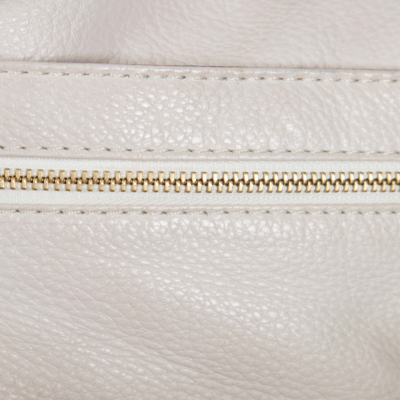 Michael Kors Michael Michael Kors Ecru Leather Hobo Shoulder Bag