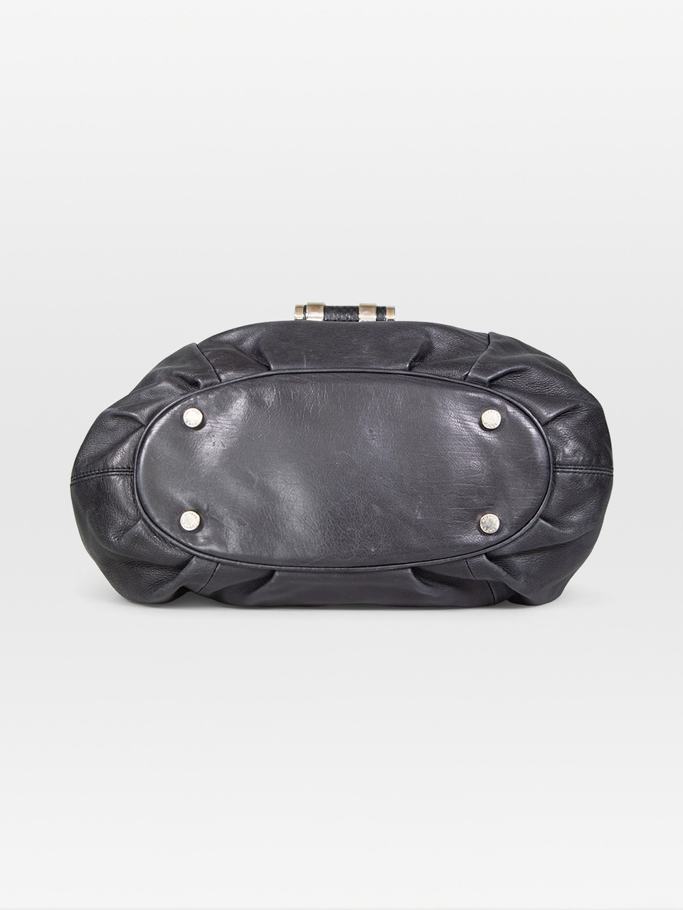Michael Kors Black Leather Slouchy Shoulder Bag