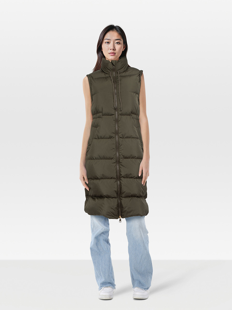 Max Mara Weekend Max Mara Khaki Furetto Puffer Coat With Hat