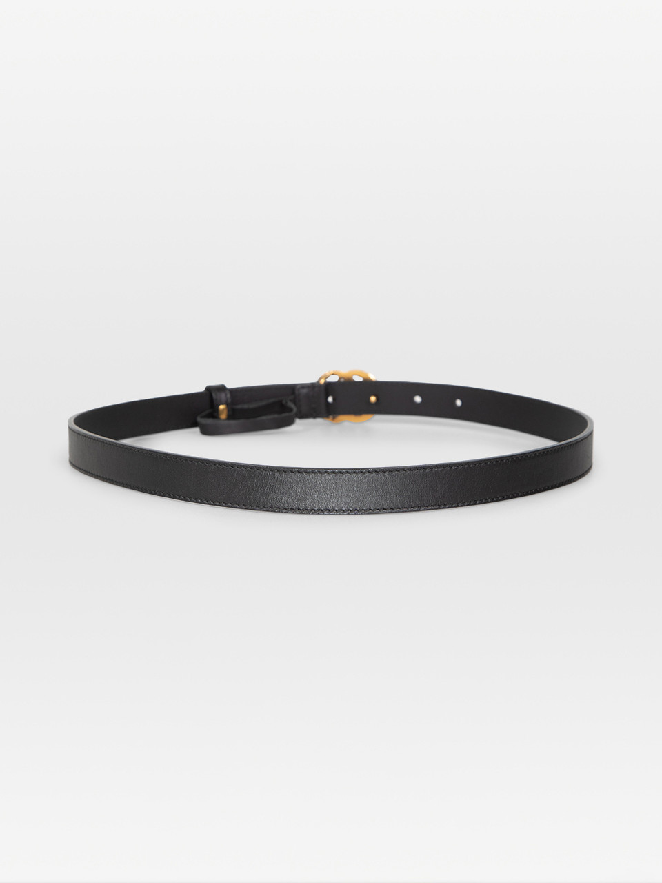Gucci GG Marmont Black Leather Belt