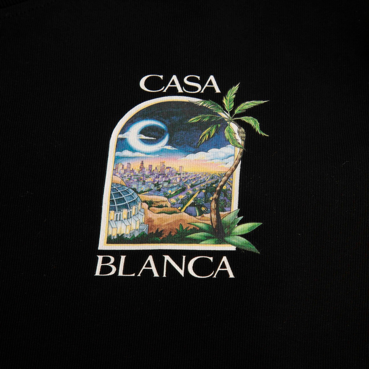 Casablanca Black Graphic Print T Shirt
