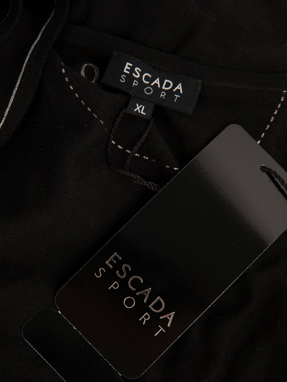 Escada Black Vest & Cardigan Knit Set