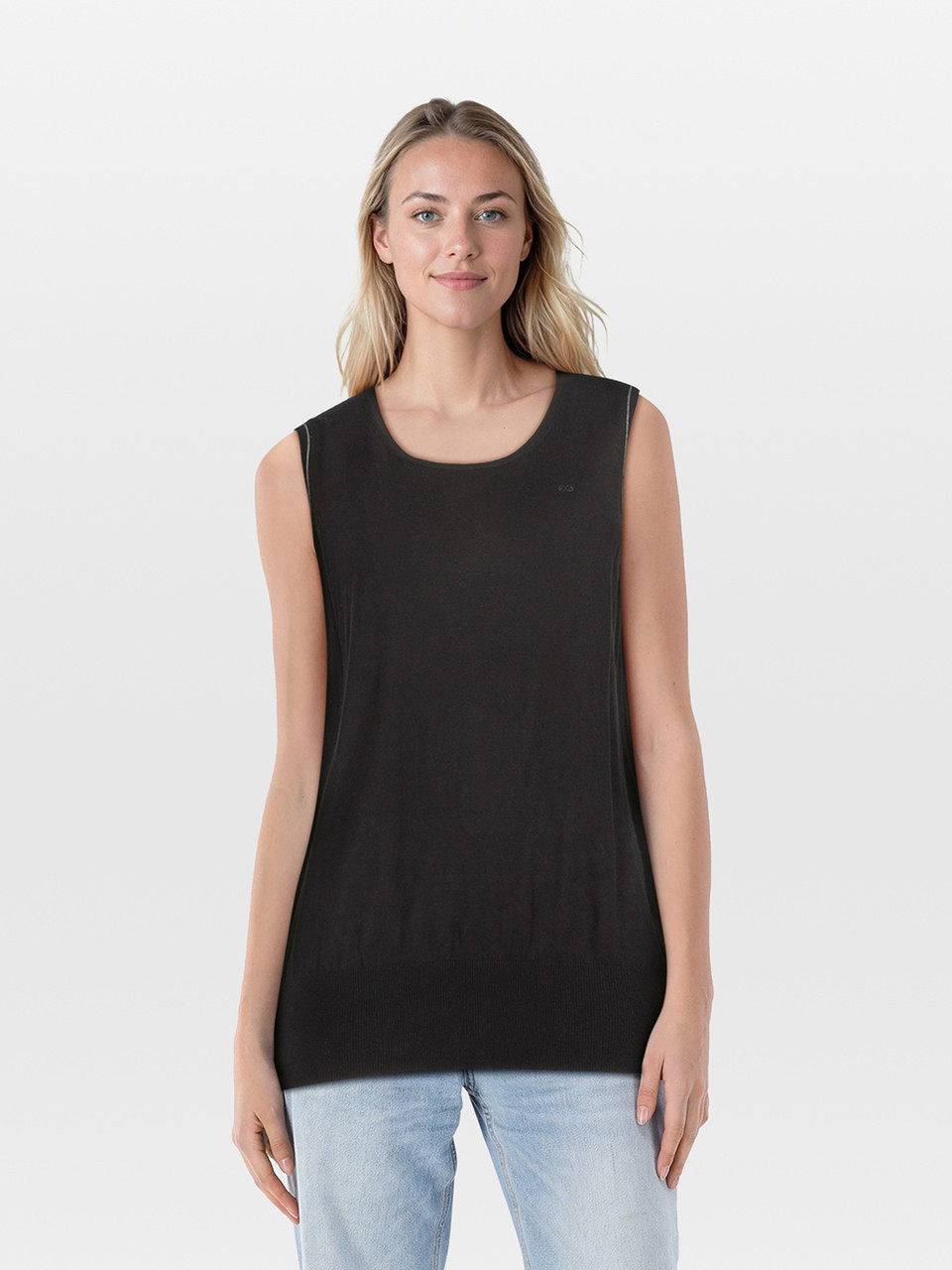 Escada Black Vest & Cardigan Knit Set