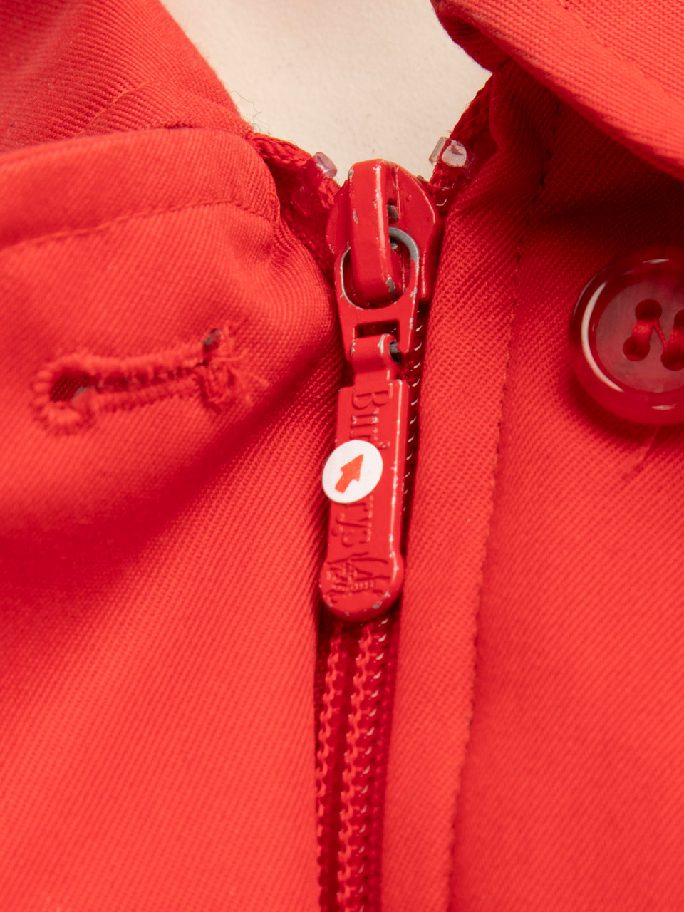 Burberry Red Wool Nova Lined Jacket