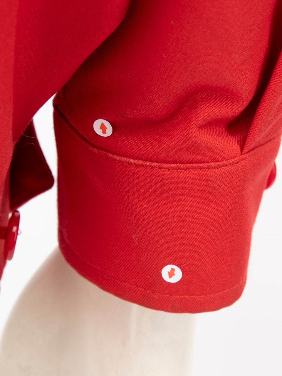Burberry Red Wool Nova Lined Jacket