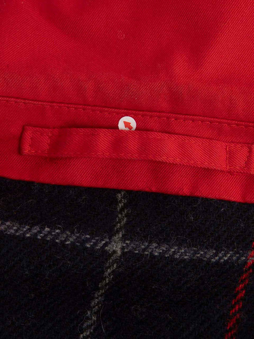 Burberry Red Wool Nova Lined Jacket