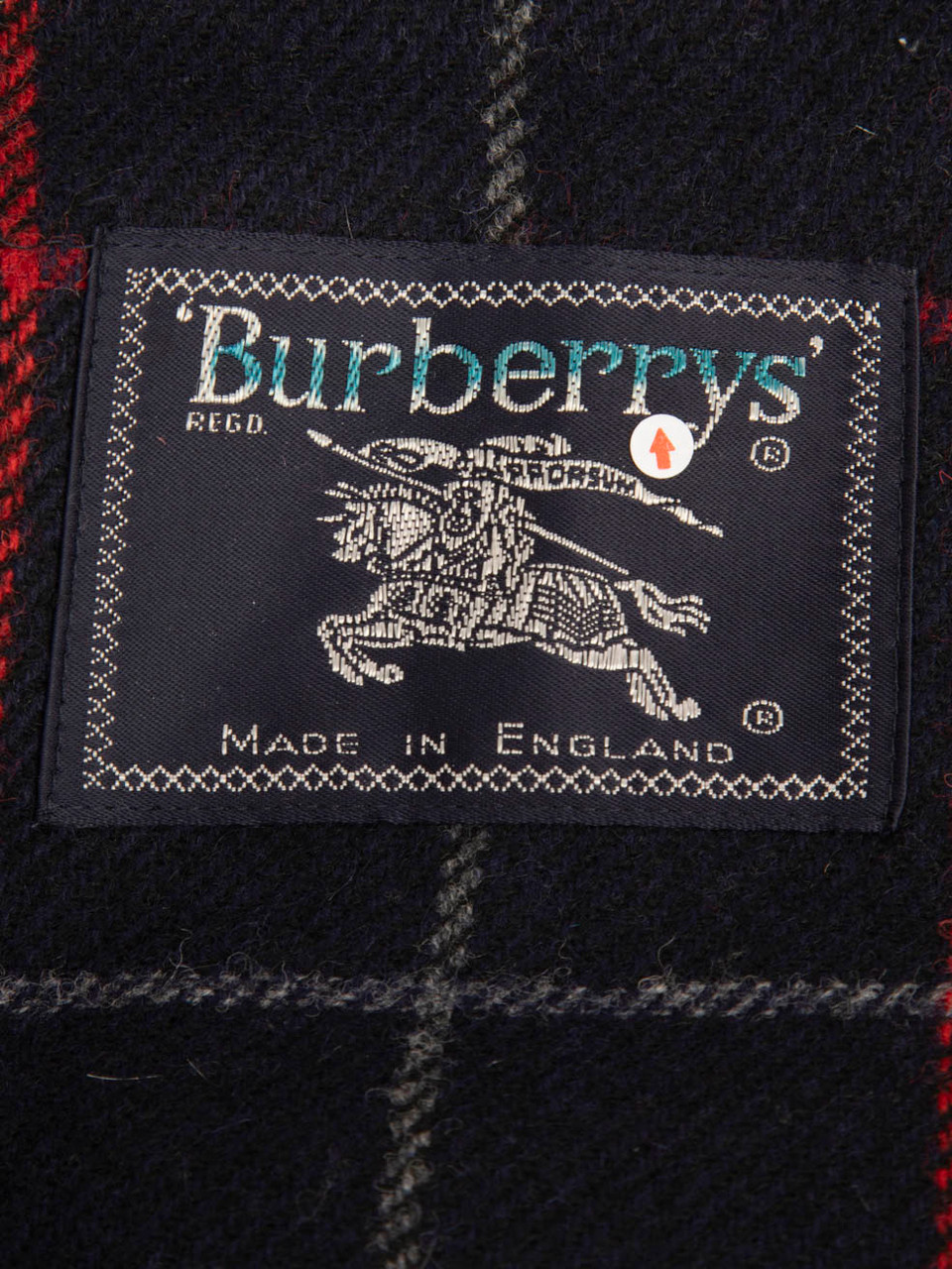 Burberry Red Wool Nova Lined Jacket