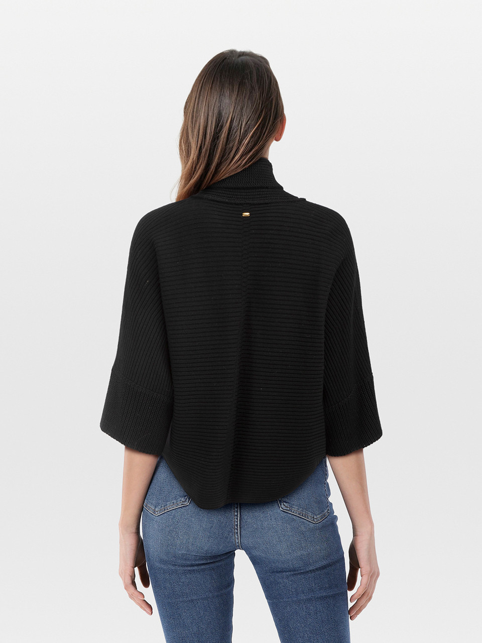 Escada Black Virgin Wool Knit Sweater
