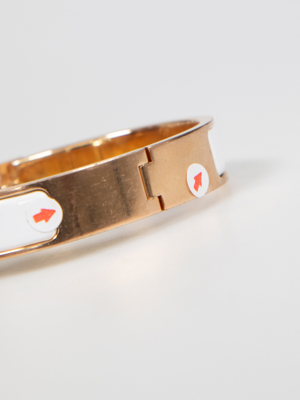 Hermès Blanc Clic H Bracelet
