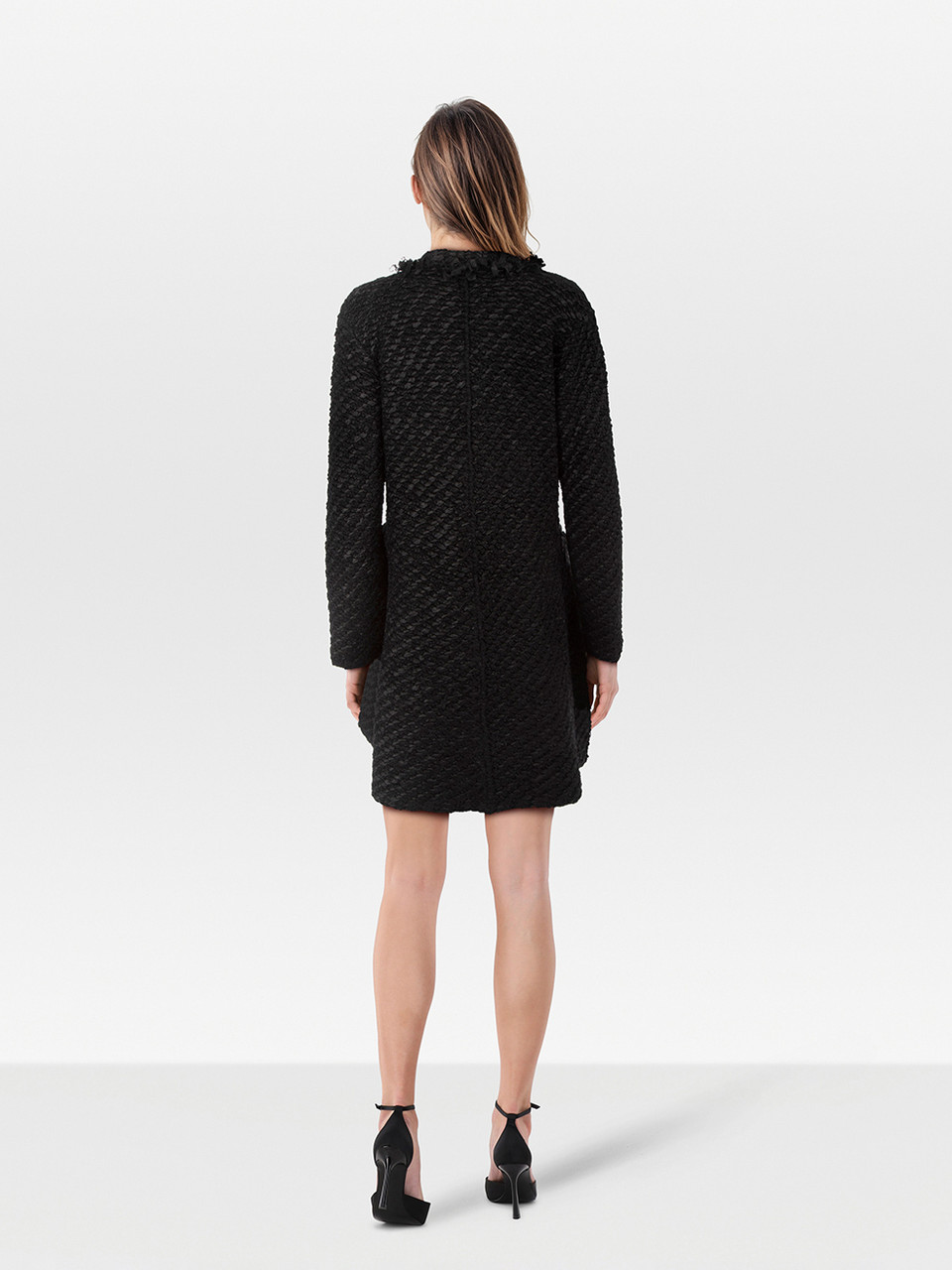 Giorgio Armani Armani Collezioni Black Tweed Cardigan