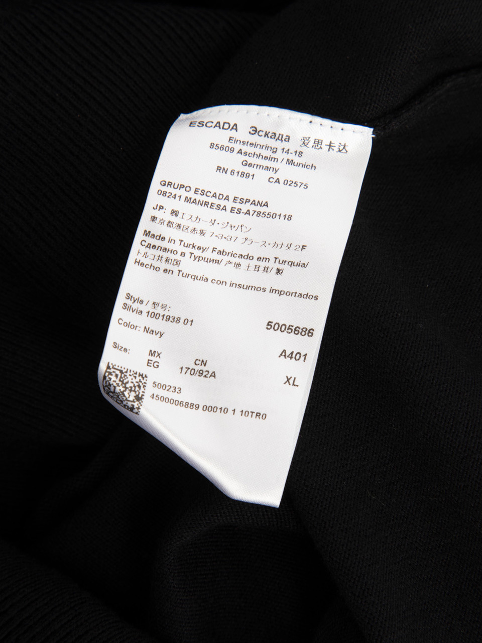 Escada Navy Round Neck Cardigan