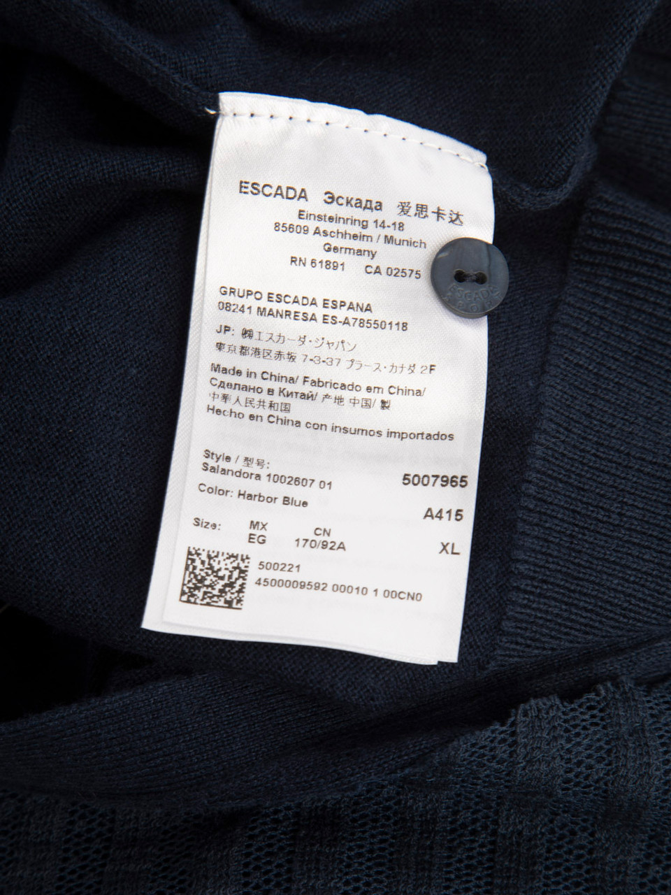 Escada Escada Sport Blue Striped Cardigan
