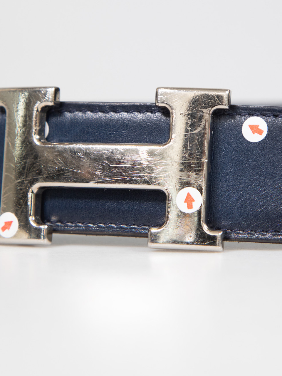 Hermès Reversible Leather H Buckle Belt