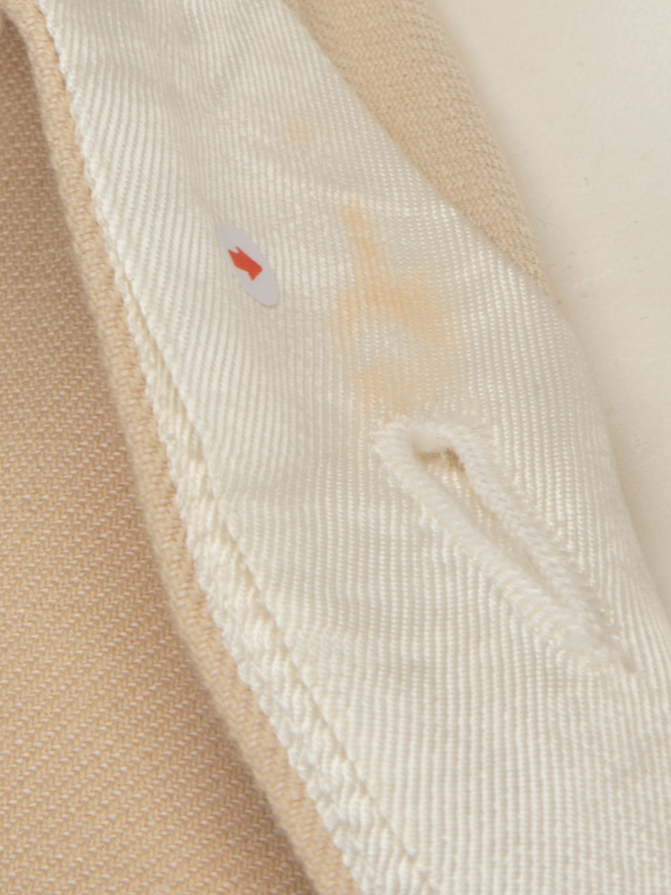 Sandro Beige Collared Belted Dress