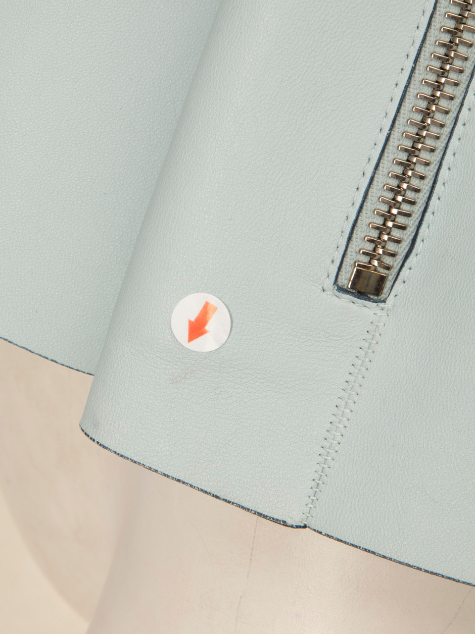 Dior Light Blue Leather Biker Jacket