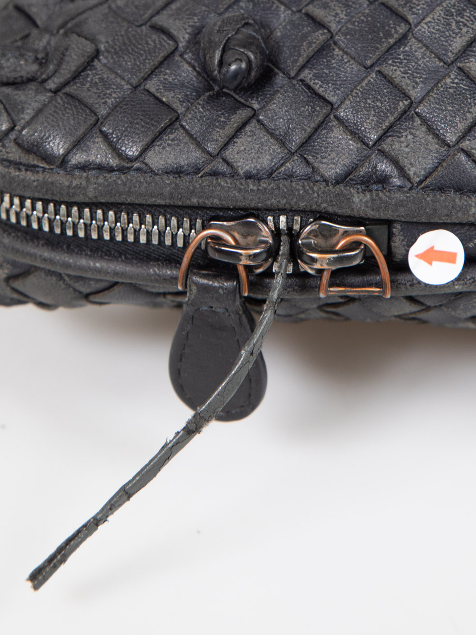 Bottega Veneta Black Leather Nodini Crossbody Bag