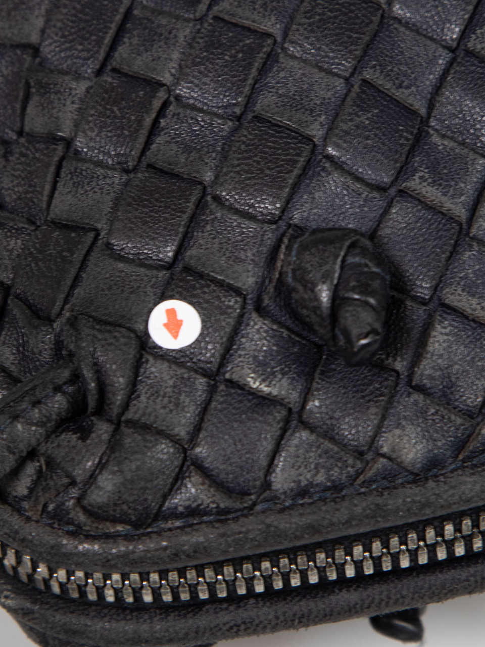 Bottega Veneta Black Leather Nodini Crossbody Bag