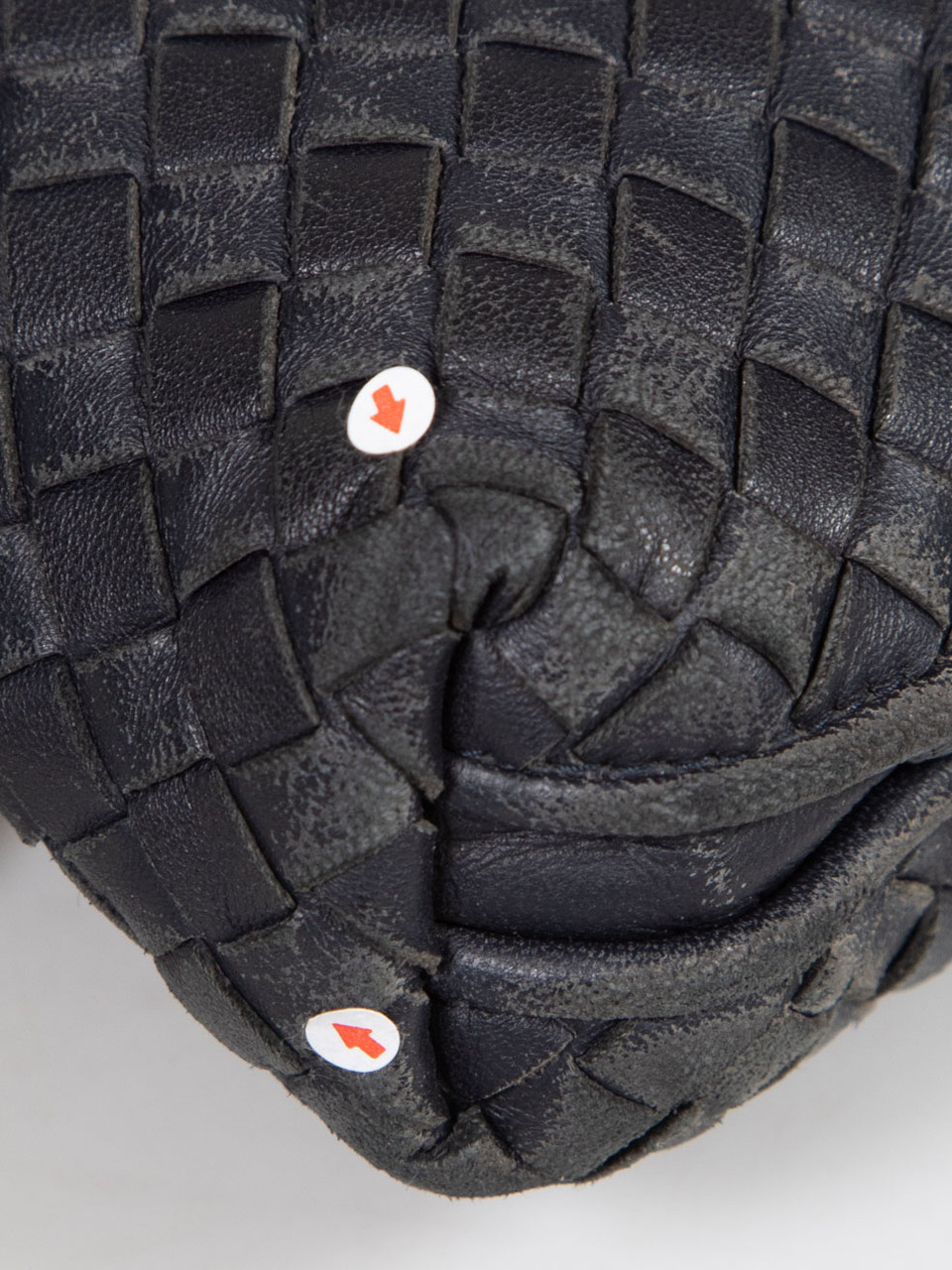 Bottega Veneta Black Leather Nodini Crossbody Bag