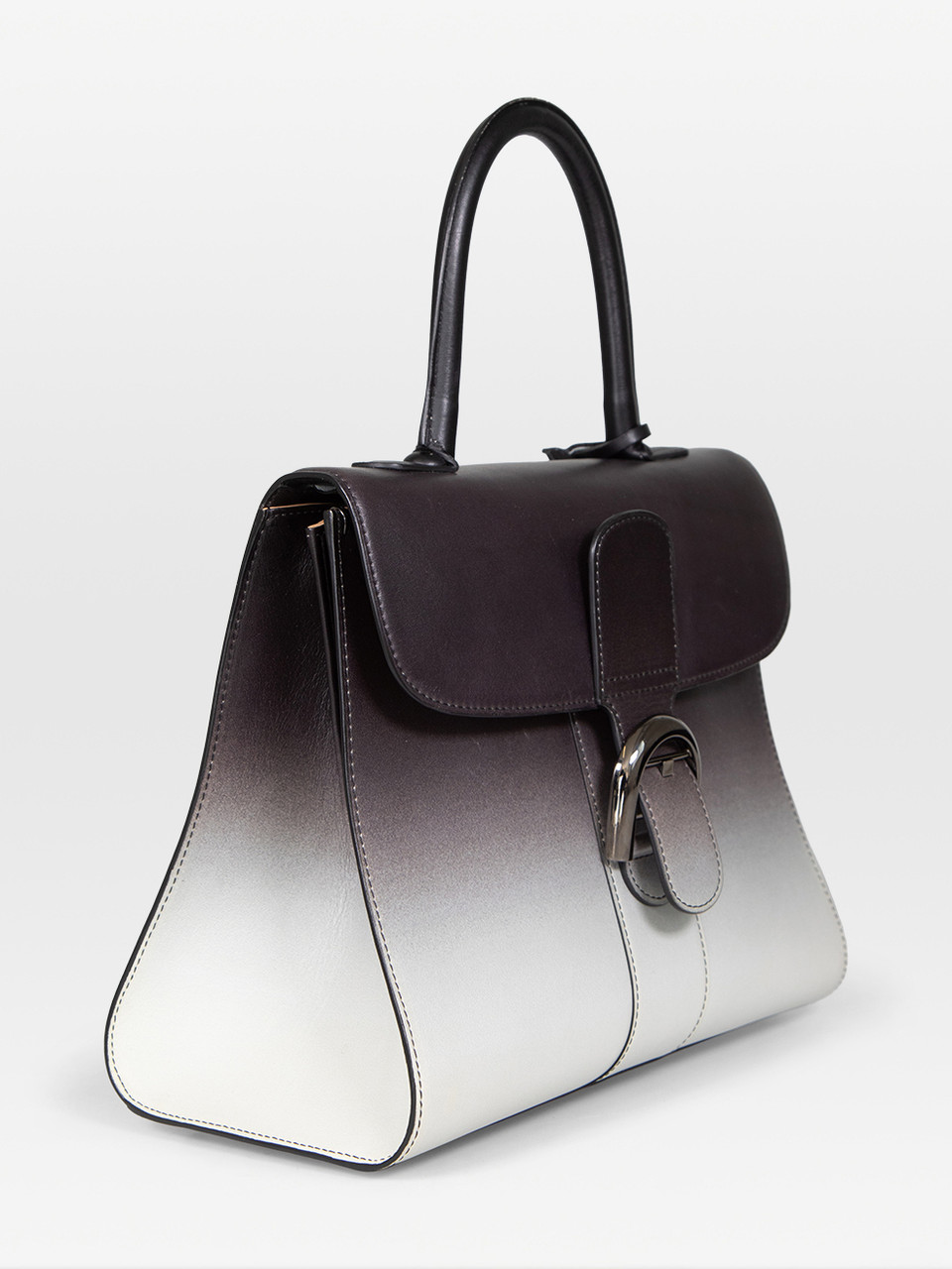 Delvaux Ombré Leather Brilliant MM Top Handle Bag