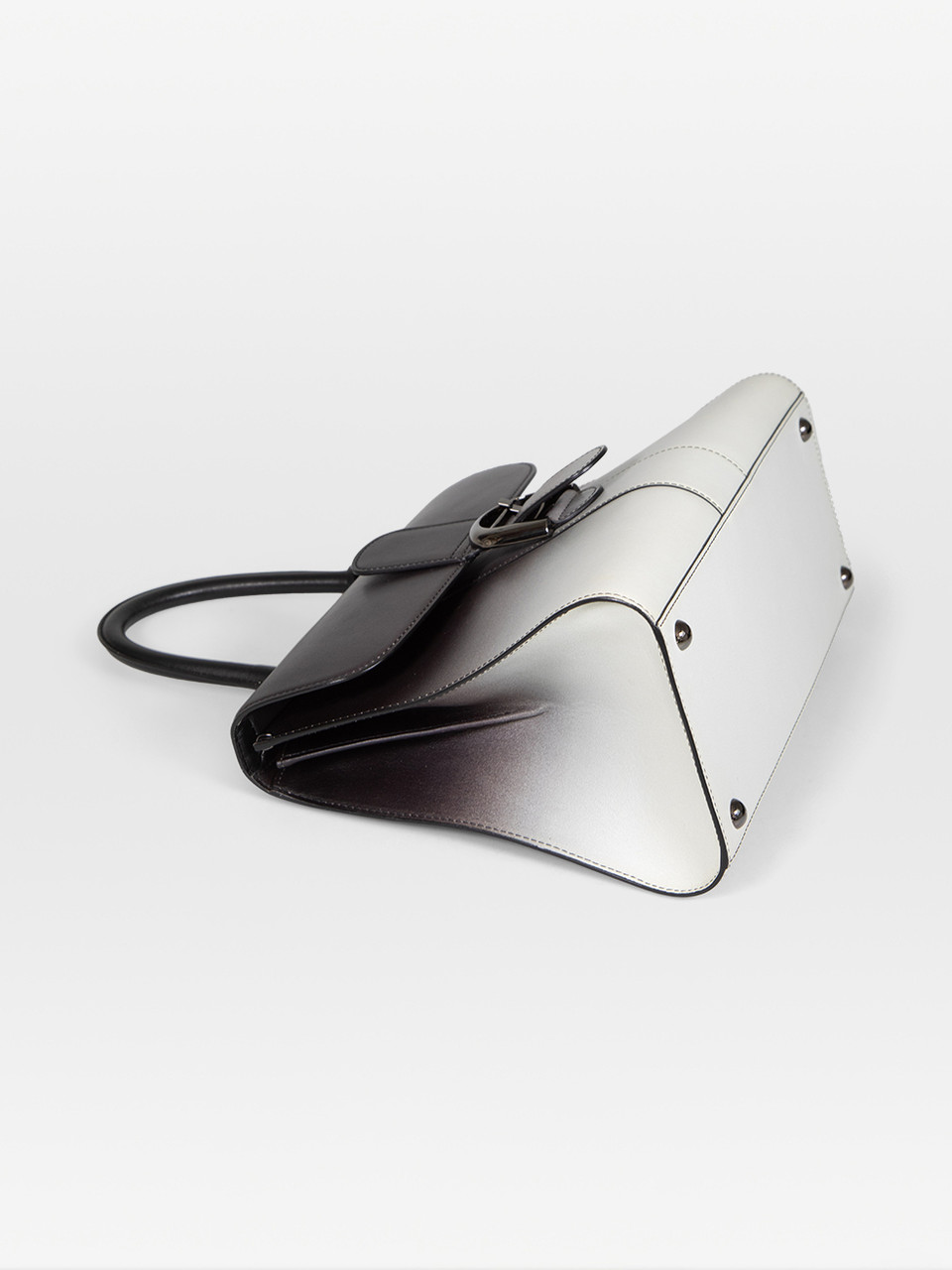 Delvaux Ombré Leather Brilliant MM Top Handle Bag
